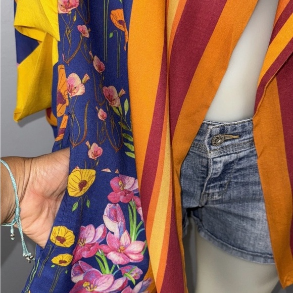 Free People Beach Comber Print Swim Cover Up Women’s All Tous (OS) - Picture 5 of 6